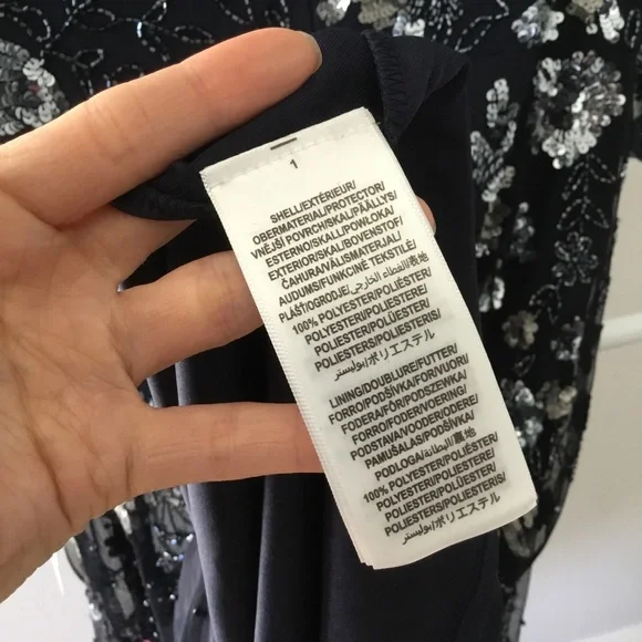 Adrianna Papell Beaded cocktail mesh dress NWT - Picture 8 of 8